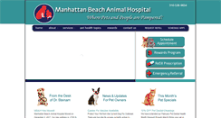 Desktop Screenshot of manhattanbeachanimalhospital.com