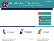 Tablet Screenshot of manhattanbeachanimalhospital.com